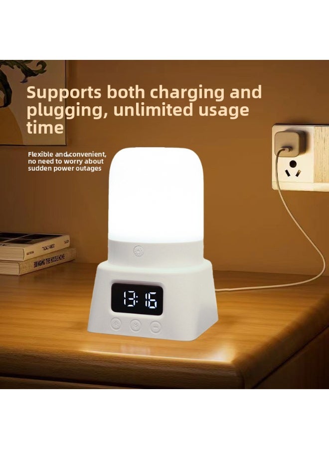 Creative Design Colorful Ambient Light - Eye-Friendly Soft Light Desk Lamp for Reading & Study, Bedside Multifunctional Night Light with Integrated Clock - Image 3
